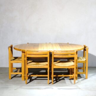 Borge Mogensen Extension Table & Chair Set