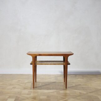 Johannes Andersen Teak Cane Coffee Table