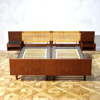 Hans J. Wegner GETAMA Teak Cane Bed Frame