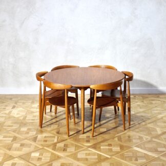 Hans J. Wegner Heart Table Set Teak Oak