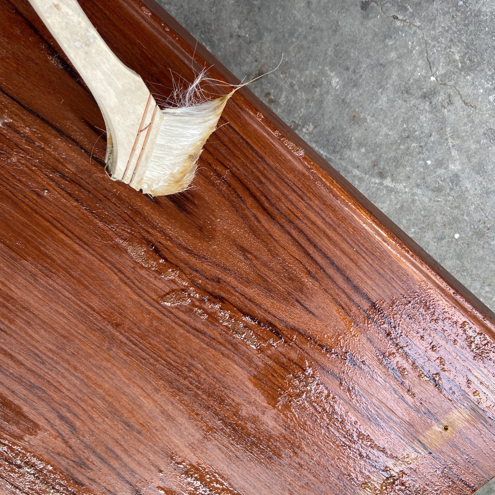 Finn Juhl(フィンユール) FD635 サイドテーブル　剥離