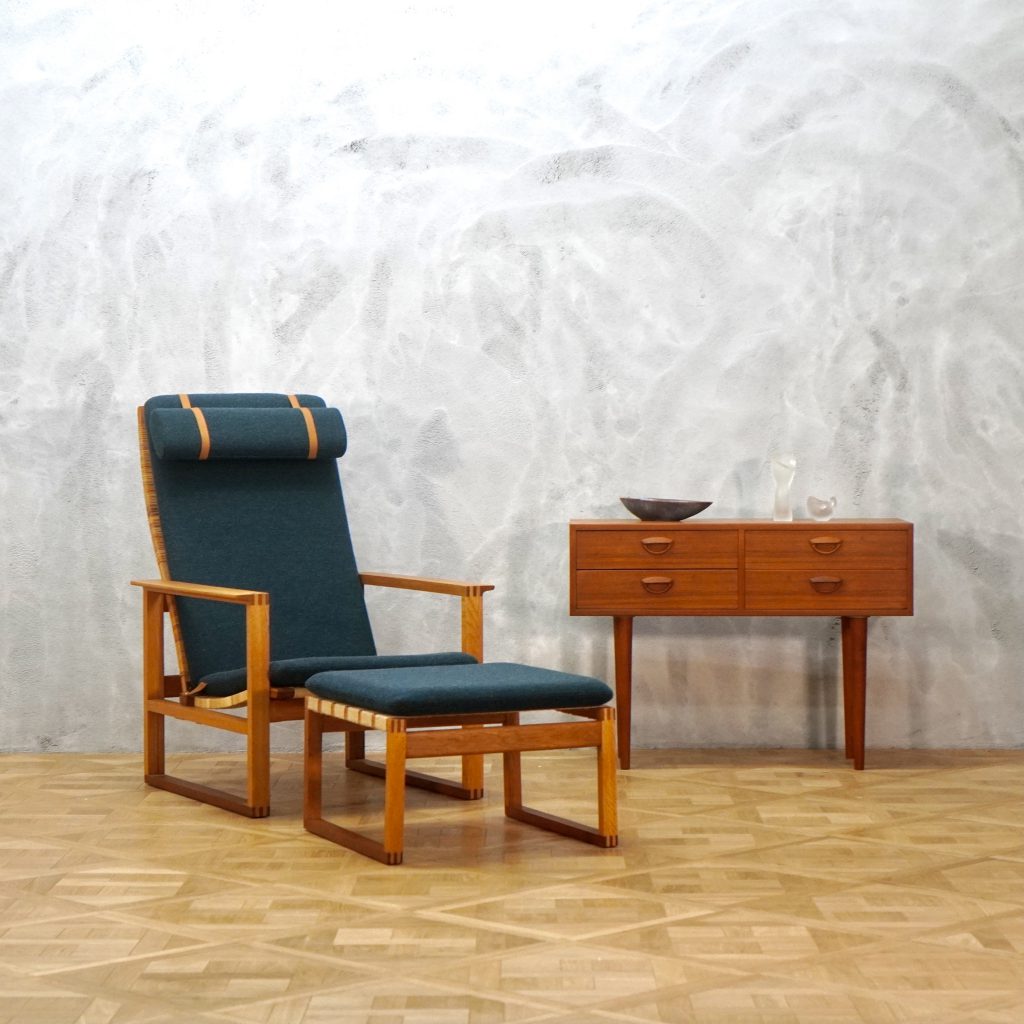 育ったオークの古艶　ボーエモーエンセン2254&オットマン2248のセット売り Borge Mogensen Model 2254 with Ottoman Model 2248 Oak - MOTO