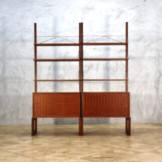 Poul Cadovius Wall System Cabinet Teak Set