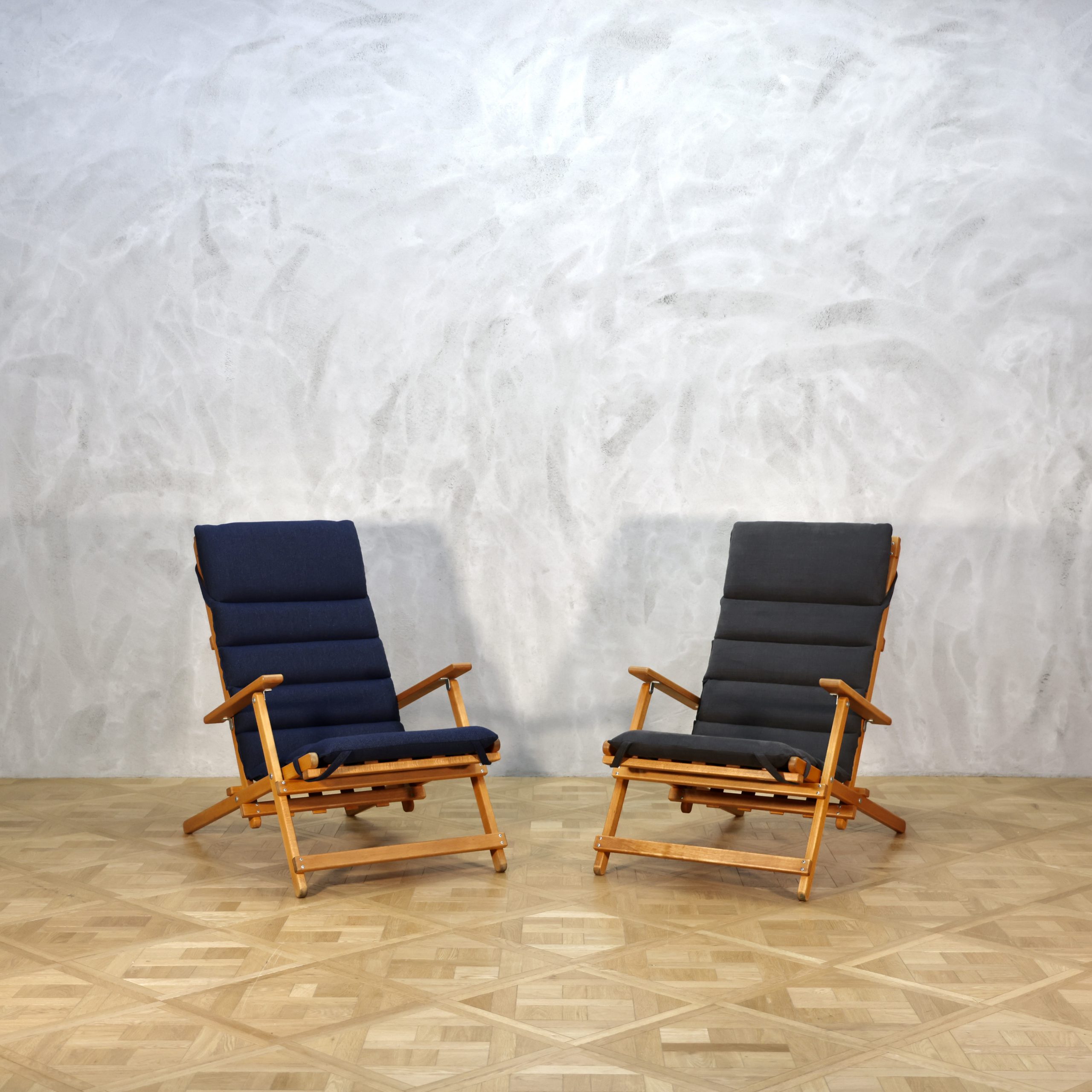 すりばち　HYLLING Møbler　vintage　デッキチェア　北欧 Borge Mogensen Deck Chair Beech - MOTO FURNITURE 北欧家具