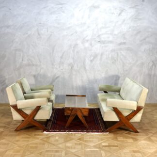 Pierre Jeanneret X Sofa Set