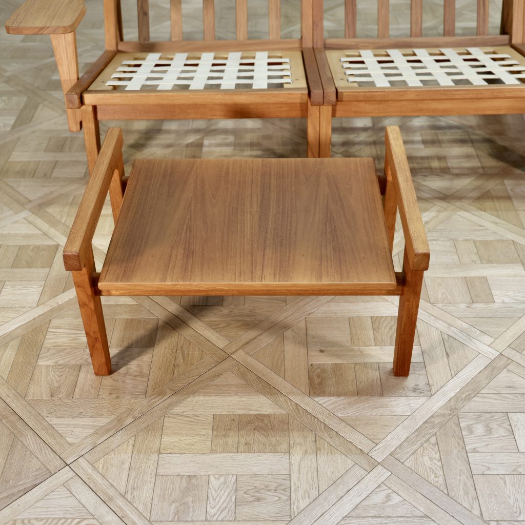 Hans J. Wegner GE375 Sofa Ottoman Set Teak - MOTO FURNITURE 北欧