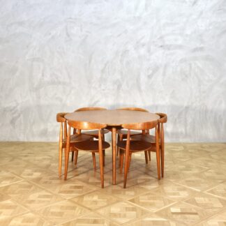 Hans J. Wegner Heart Table Set Teak Oak