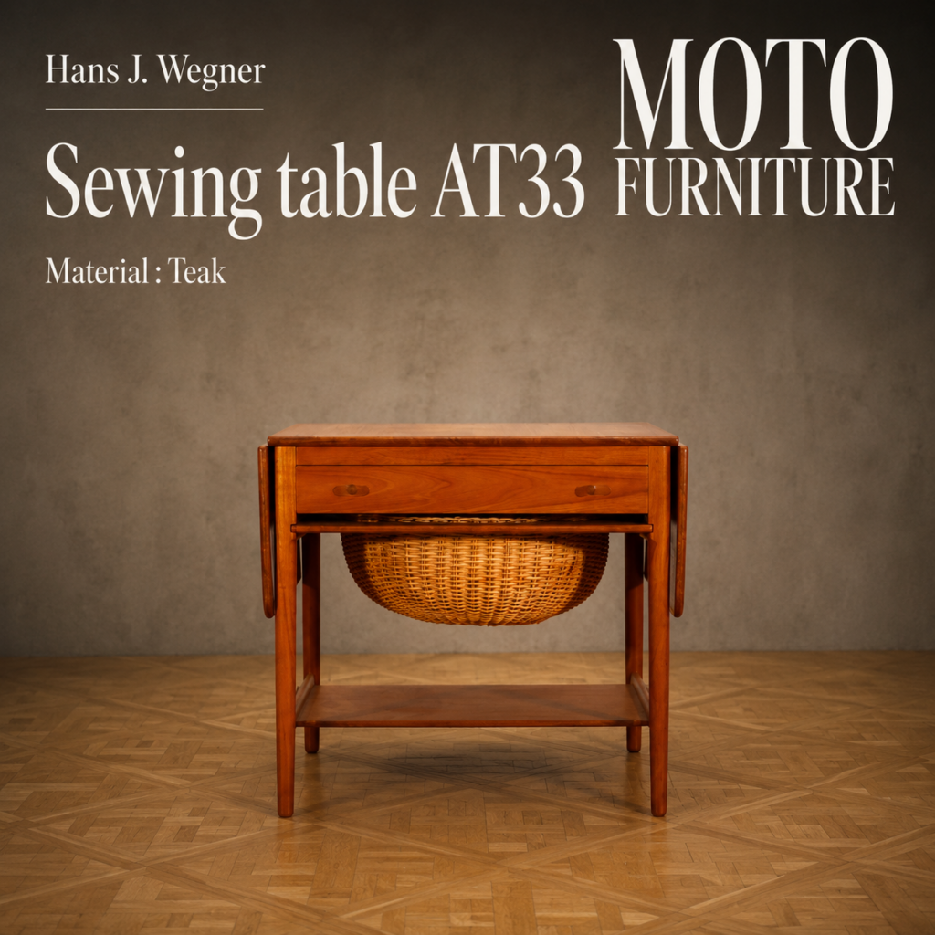 Hans J. Wegner Sewing table AT33 Teak - MOTO FURNITURE 北欧家具