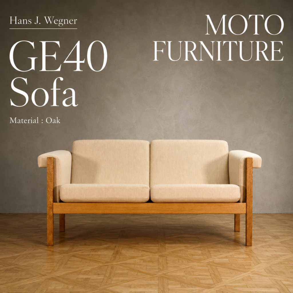 Hans J. Wegner GE40 Sofa Oak - MOTO FURNITURE 北欧家具 ウェグナー