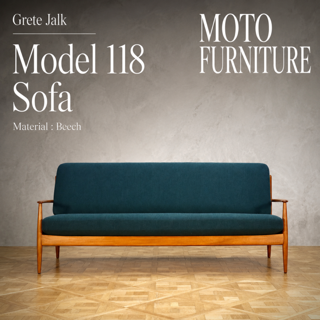 Grete Jalk Model 118 Sofa Beech - MOTO FURNITURE 北欧家具