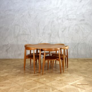 Hans J. Wegner Heart Table Set Teak Oak
